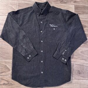 Harley-Davidson Men's Charcoal Striped Shirt, pocket, M
